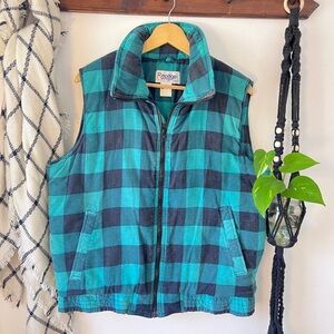 VTG 90s Flannel Plaid Vest